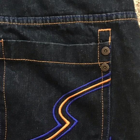 Red Ape Jeans Mens 38X33 Loose Fit Hip Hop Skater Grunge Blue Denim - Picture 7 of 13